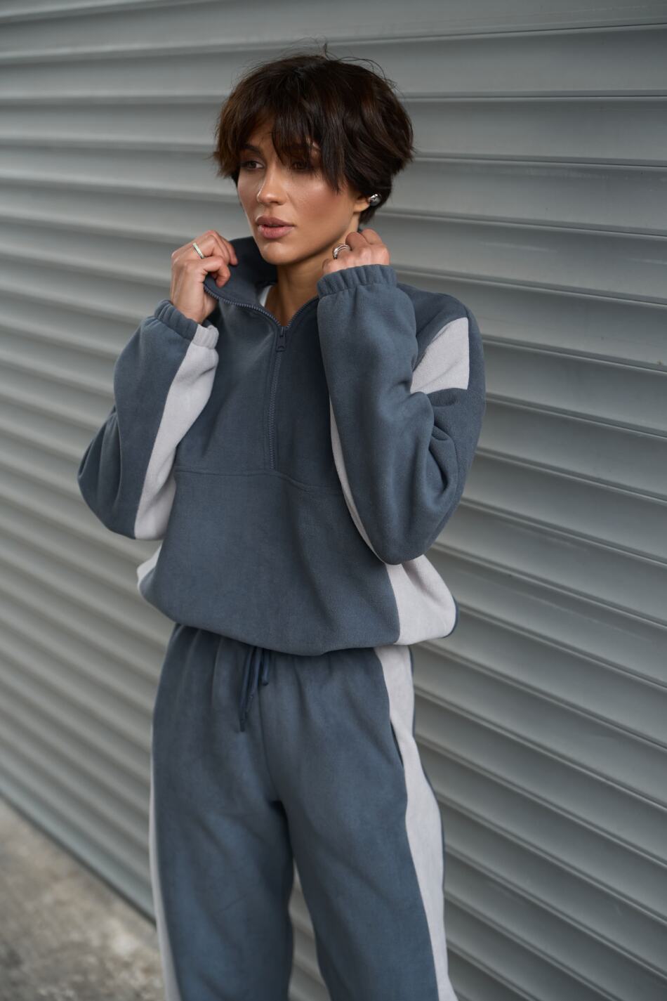 Спортивний костюм Polara від Fanme, з тканини Polar Fleece Індіго - Зображення 11