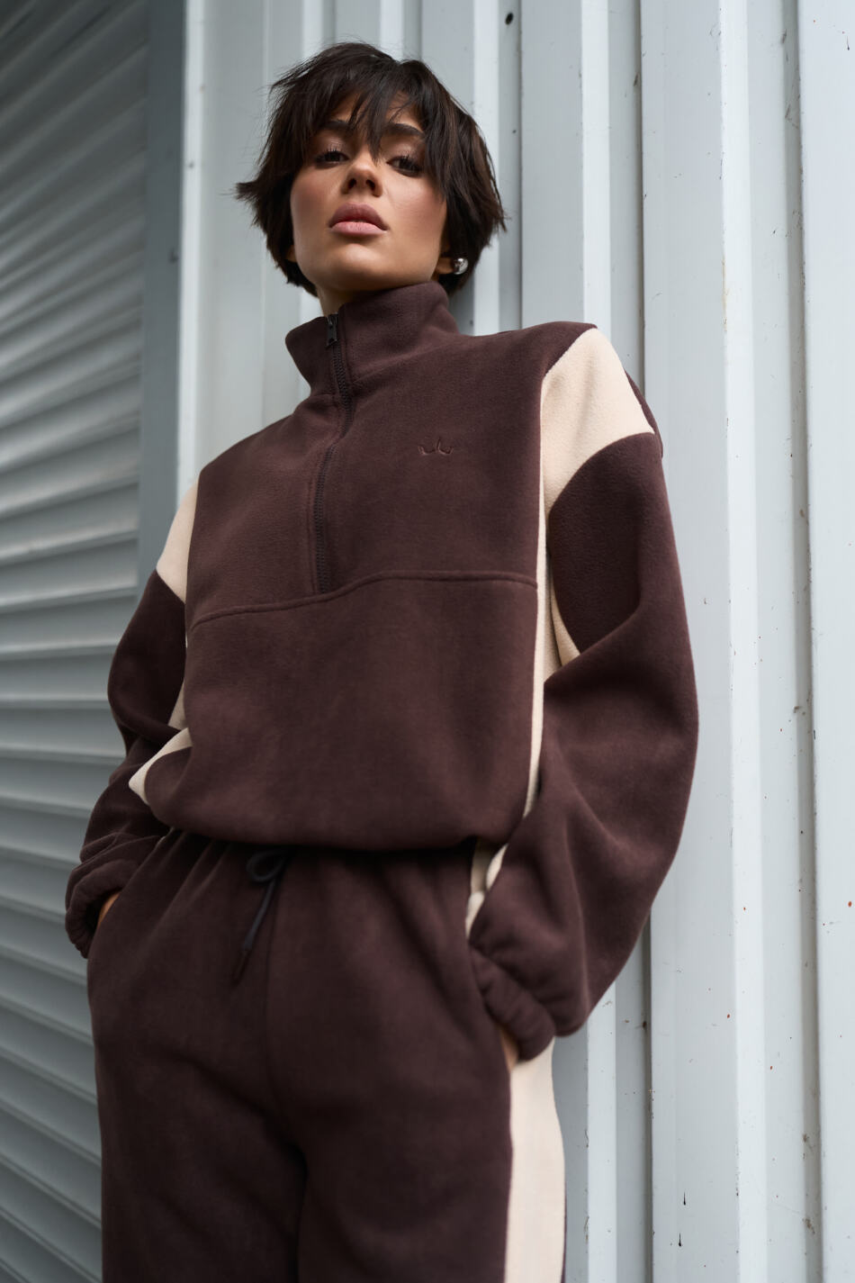 Спортивний костюм Polara від Fanme, з тканини Polar Fleece Шоколадний - Зображення 10