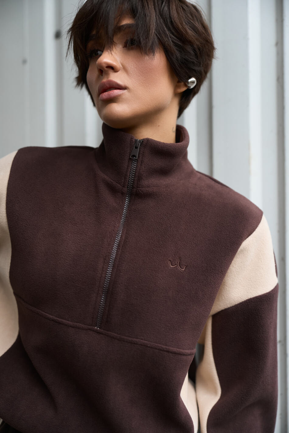 Спортивний костюм Polara від Fanme, з тканини Polar Fleece Шоколадний - Зображення 8
