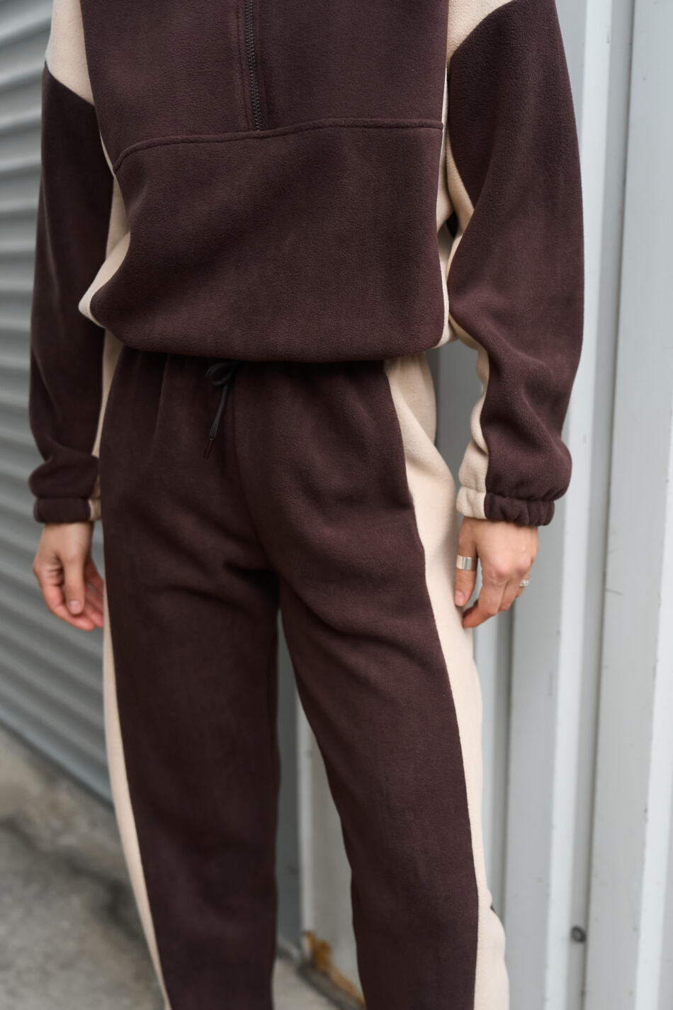 Спортивний костюм Polara від Fanme, з тканини Polar Fleece Шоколадний - Зображення 7