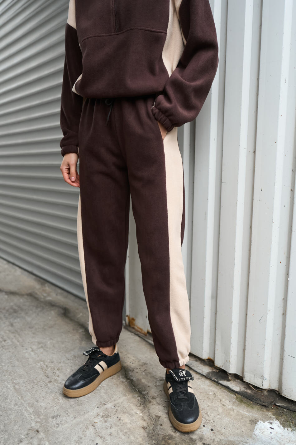 Спортивний костюм Polara від Fanme, з тканини Polar Fleece Шоколадний - Зображення 6