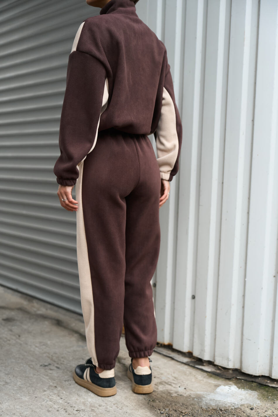 Спортивний костюм Polara від Fanme, з тканини Polar Fleece Шоколадний - Зображення 5