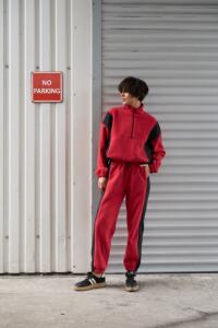 Спортивний костюм Polara від Fanme, з тканини Polar Fleece Червоний - Зображення 13