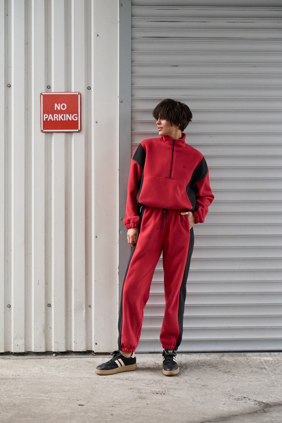 Спортивний костюм Polara від Fanme, з тканини Polar Fleece Червоний - Зображення 13