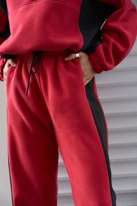 Спортивний костюм Polara від Fanme, з тканини Polar Fleece Червоний - Зображення 9