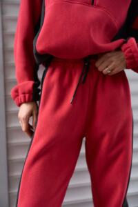Спортивний костюм Polara від Fanme, з тканини Polar Fleece Червоний - Зображення 8