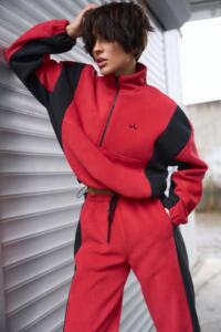 Спортивний костюм Polara від Fanme, з тканини Polar Fleece Червоний - Зображення 5