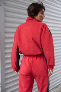 Спортивний костюм Polara від Fanme, з тканини Polar Fleece Червоний - Зображення 3