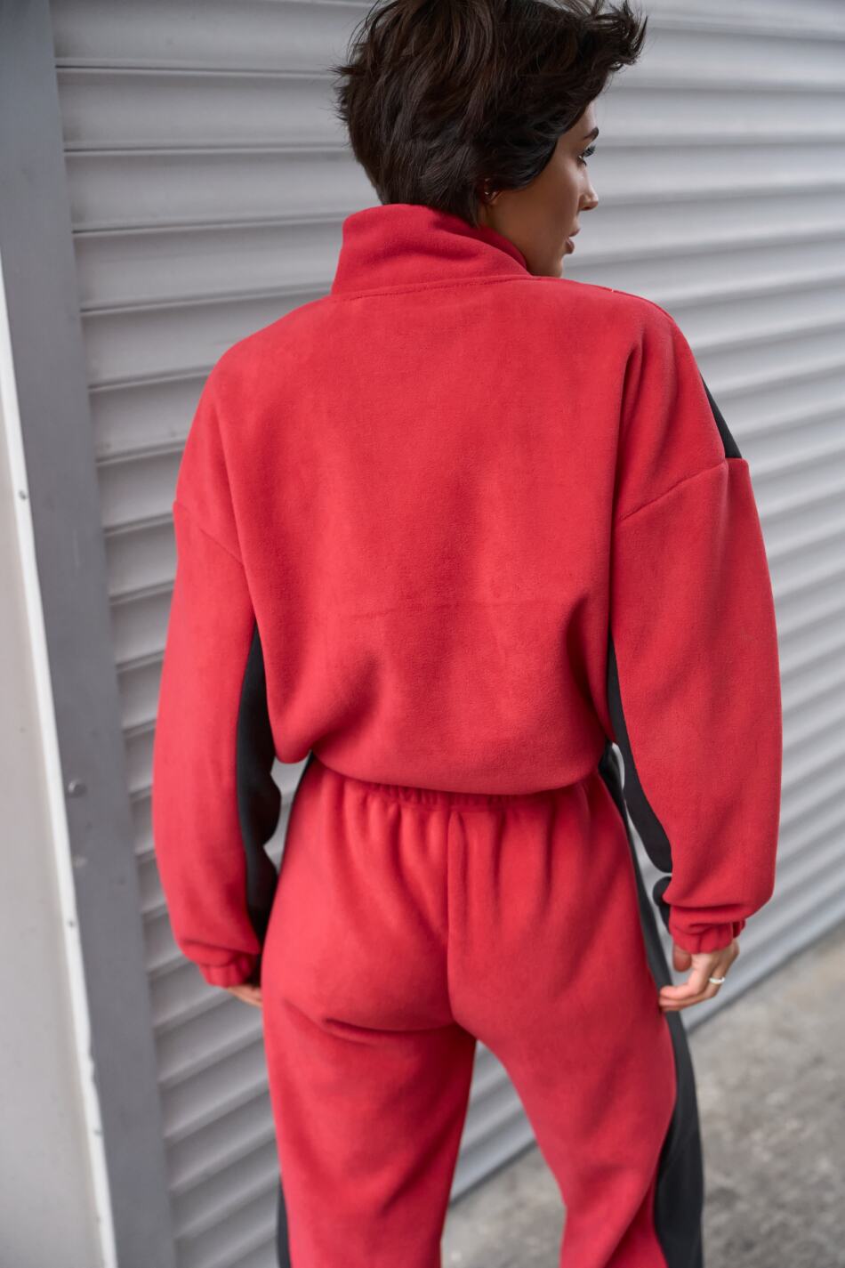 Спортивний костюм Polara від Fanme, з тканини Polar Fleece Червоний - Зображення 2