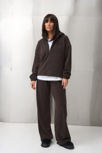 Теплий жіночий костюм на флісі Narena Fleece Шоколад