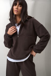 Теплий жіночий костюм на флісі Narena Fleece Шоколад - Зображення 9