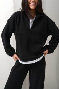 Теплий жіночий костюм на флісі Narena Fleece Чорний - Зображення 5