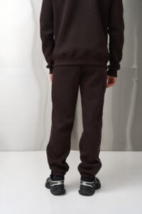 Теплий чоловічий костюм зі стойкою Outline Шоколадний - Зображення 10