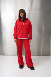 Теплий жіночий костюм на флісі Narena Fleece Червоний - Зображення 7