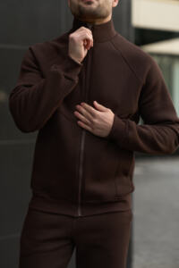 Теплий чоловічий костюм зі стойкою Maverick Шоколадний - Зображення 6