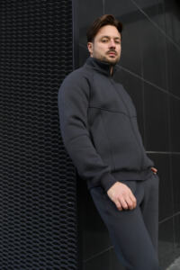 Теплий чоловічий костюм зі стойкою Maverick Графіт