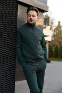 Теплий чоловічий костюм зі стойкою Maverick Зелений - Зображення 3