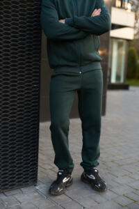 Теплий чоловічий костюм зі стойкою Maverick Зелений - Зображення 4