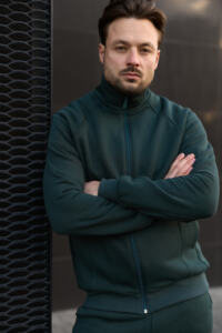 Теплий чоловічий костюм зі стойкою Maverick Зелений - Зображення 5