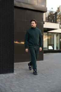 Теплий чоловічий костюм зі стойкою Maverick Зелений - Зображення 7