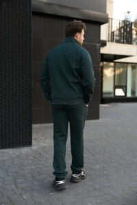 Теплий чоловічий костюм зі стойкою Maverick Зелений - Зображення 10