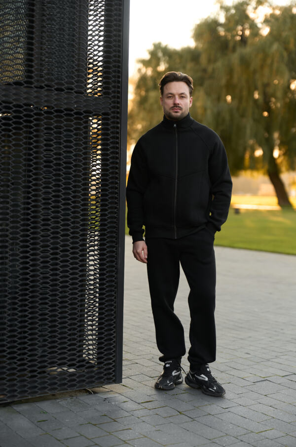 Теплий чоловічий костюм зі стойкою Maverick Чорний