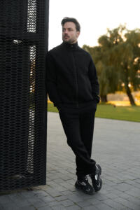 Теплий чоловічий костюм зі стойкою Maverick Чорний - Зображення 4