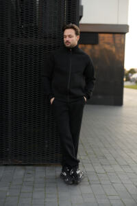 Теплий чоловічий костюм зі стойкою Maverick Чорний - Зображення 8