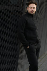 Теплий чоловічий костюм зі стойкою Maverick Чорний - Зображення 12