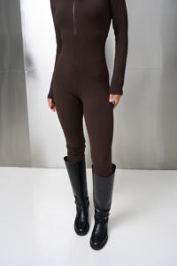 Термокомбінезон жіночий на блискавці micro thermo-фліс Шоколадний - Зображення 5