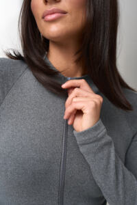 Термокомбінезон жіночий на блискавці micro thermo-фліс Сірий - Зображення 10