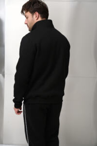 Теплий чоловічий костюм зі стойкою Outline Чорний - Зображення 10