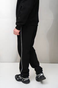 Теплий чоловічий костюм зі стойкою Outline Чорний - Зображення 11