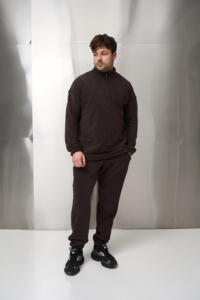 Теплий чоловічий костюм на флісі Teddy Fleece Шоколадний - Зображення 2