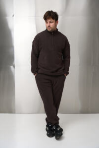 Теплий чоловічий костюм на флісі Teddy Fleece Шоколадний - Зображення 3