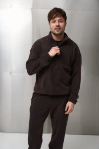 Теплий чоловічий костюм на флісі Teddy Fleece Шоколадний - Зображення 9