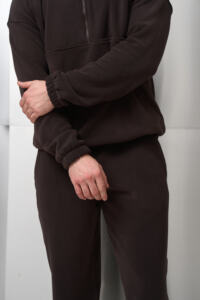 Теплий чоловічий костюм на флісі Teddy Fleece Шоколадний - Зображення 12