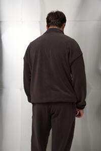 Теплий чоловічий костюм на флісі Teddy Fleece Шоколадний - Зображення 16