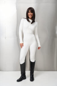 Термокомбінезон жіночий на блискавці micro thermo-фліс Молочний - Зображення 3