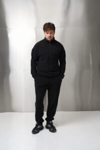 Теплий чоловічий костюм на флісі Teddy Fleece Чорний - Зображення 2