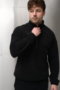 Теплий чоловічий костюм на флісі Teddy Fleece Чорний - Зображення 6