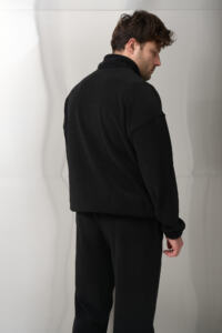 Теплий чоловічий костюм на флісі Teddy Fleece Чорний - Зображення 11