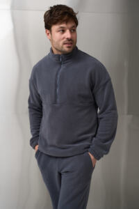 Теплий чоловічий костюм на флісі Teddy Fleece Графіт - Зображення 3