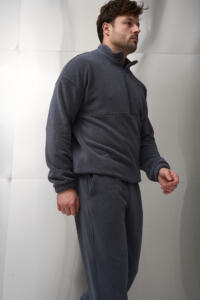 Теплий чоловічий костюм на флісі Teddy Fleece Графіт - Зображення 9
