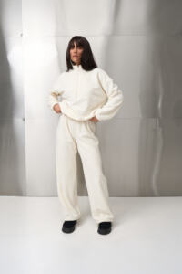 Теплий жіночий костюм на флісі Narena Fleece Айворі - Зображення 3