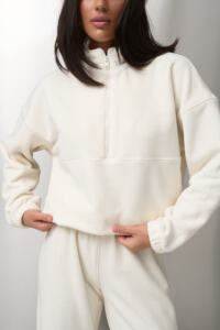 Теплий жіночий костюм на флісі Narena Fleece Айворі - Зображення 4