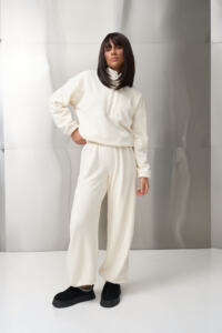 Теплий жіночий костюм на флісі Narena Fleece Айворі - Зображення 11