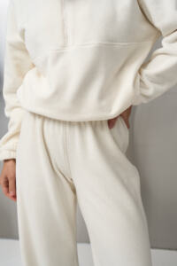 Теплий жіночий костюм на флісі Narena Fleece Айворі - Зображення 12