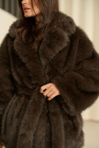 Шубка з екохутра (писец) Fierra Шоколадна - Зображення 11